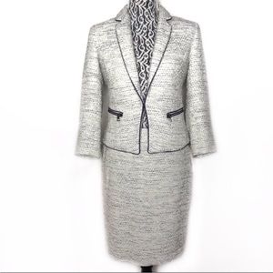 Ann Taylor tweed skirt set size 4 skirt and 0 top